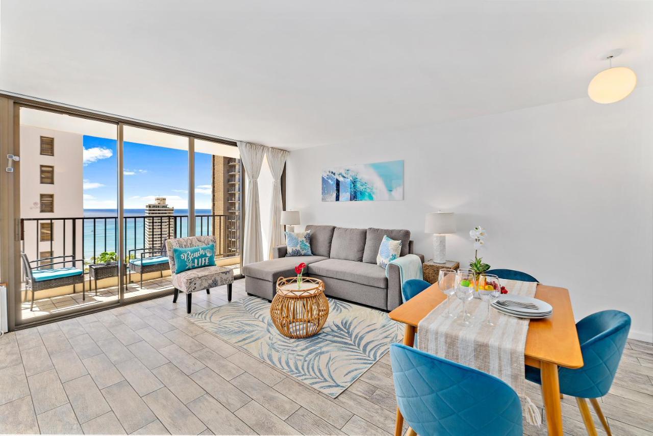 1Br With Great Ocean Views, 1 Block To Waikiki Beach Гонолулу Экстерьер фото