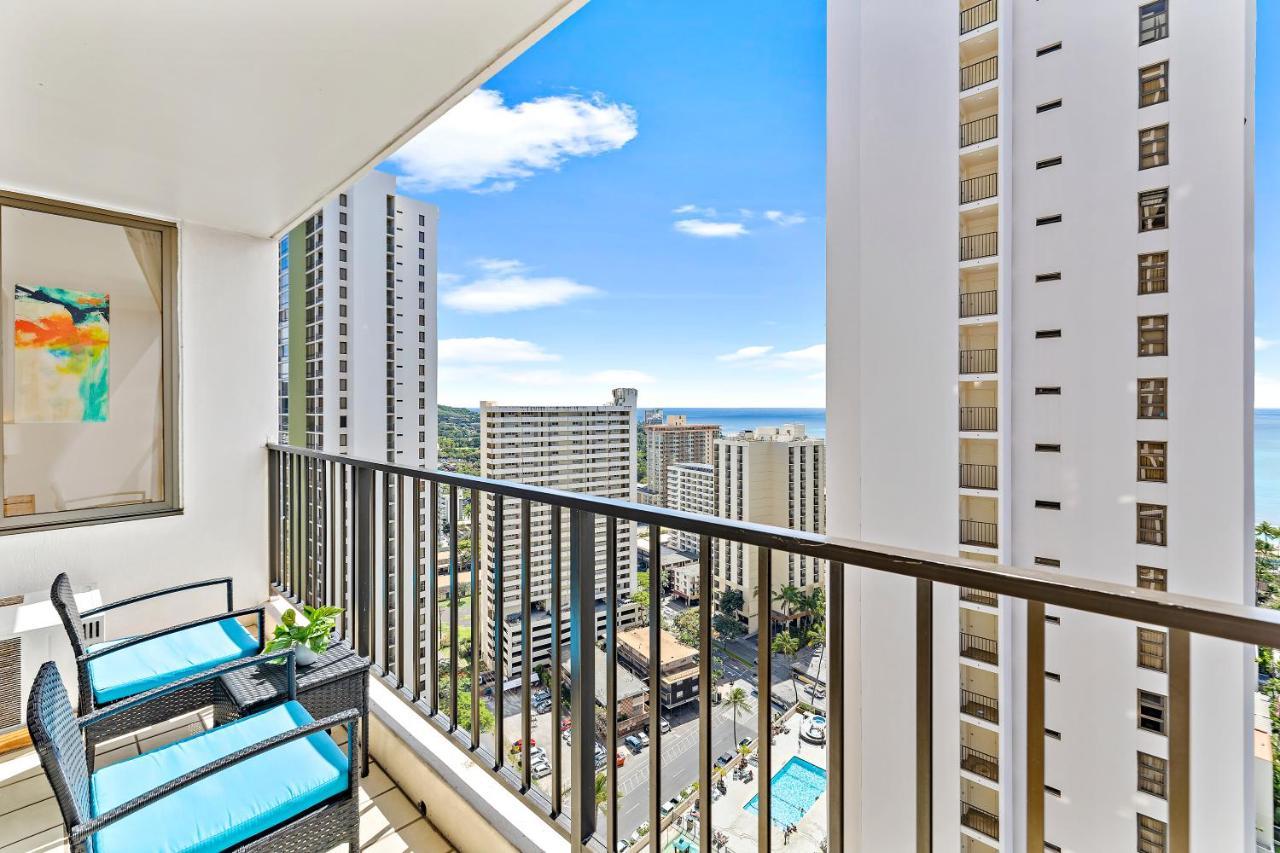 1Br With Great Ocean Views, 1 Block To Waikiki Beach Гонолулу Экстерьер фото